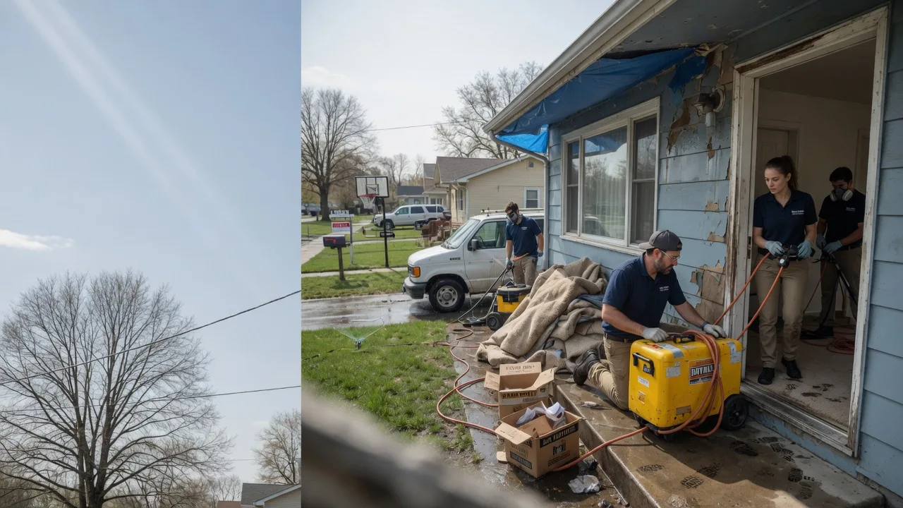 Basement Flood Cleanup in Roanoke, IN near me